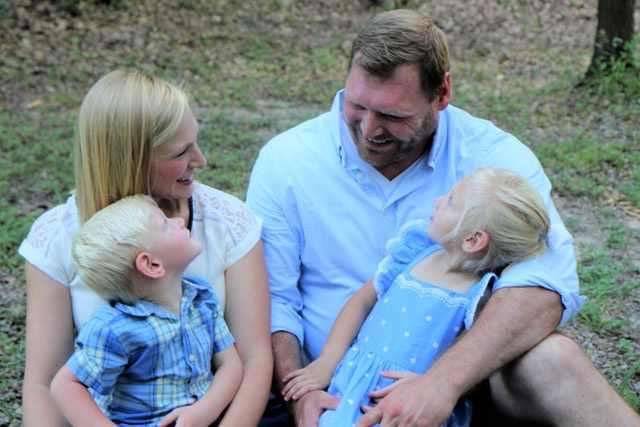 Dr. Mason with wife and children.